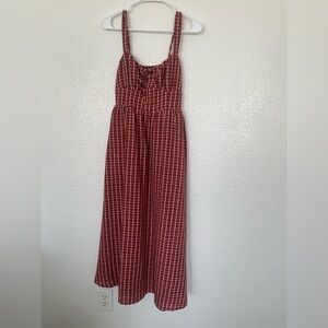 Women’s red gingham dress